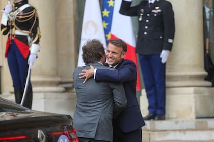 El presidente Macron recibe a Javier Milei