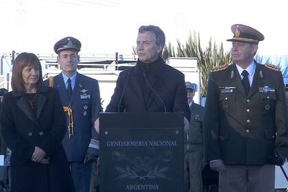 El presidente Mauricio Macri apoyó la labor de la Gendarmería