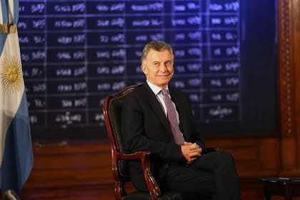 El presidente Mauricio Macri en el aniversario de la Bolsa de Comercio