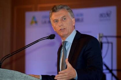 El presidente Mauricio Macri en el evento de ACDE