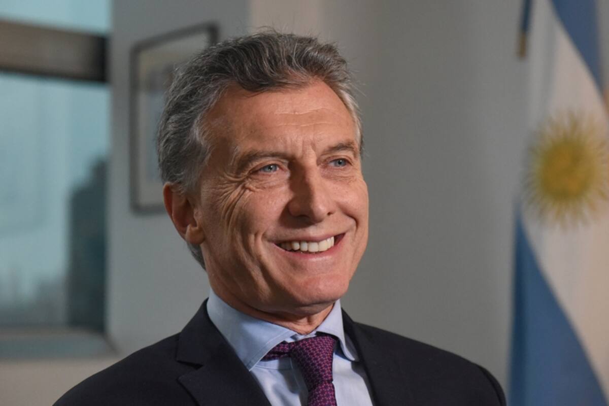 El presidente Mauricio Macri, en su entrevista en inglés a la agencia Reuters
