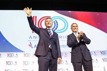 El presidente Mauricio Macri y Manuel Aguirre