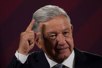 El presidente mexicano Andrés Manuel López Obrador en Ciudad de México, el 28 de febrero de 2023. (Foto AP /Marco Ugarte)
