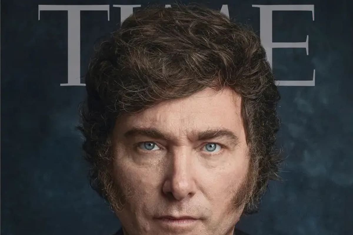El presidente Milei en la tapa de Time