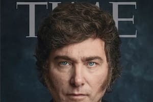 El presidente Milei en la tapa de Time