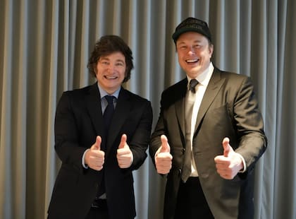El presidente Milei junto a Elon Musk en Nueva York