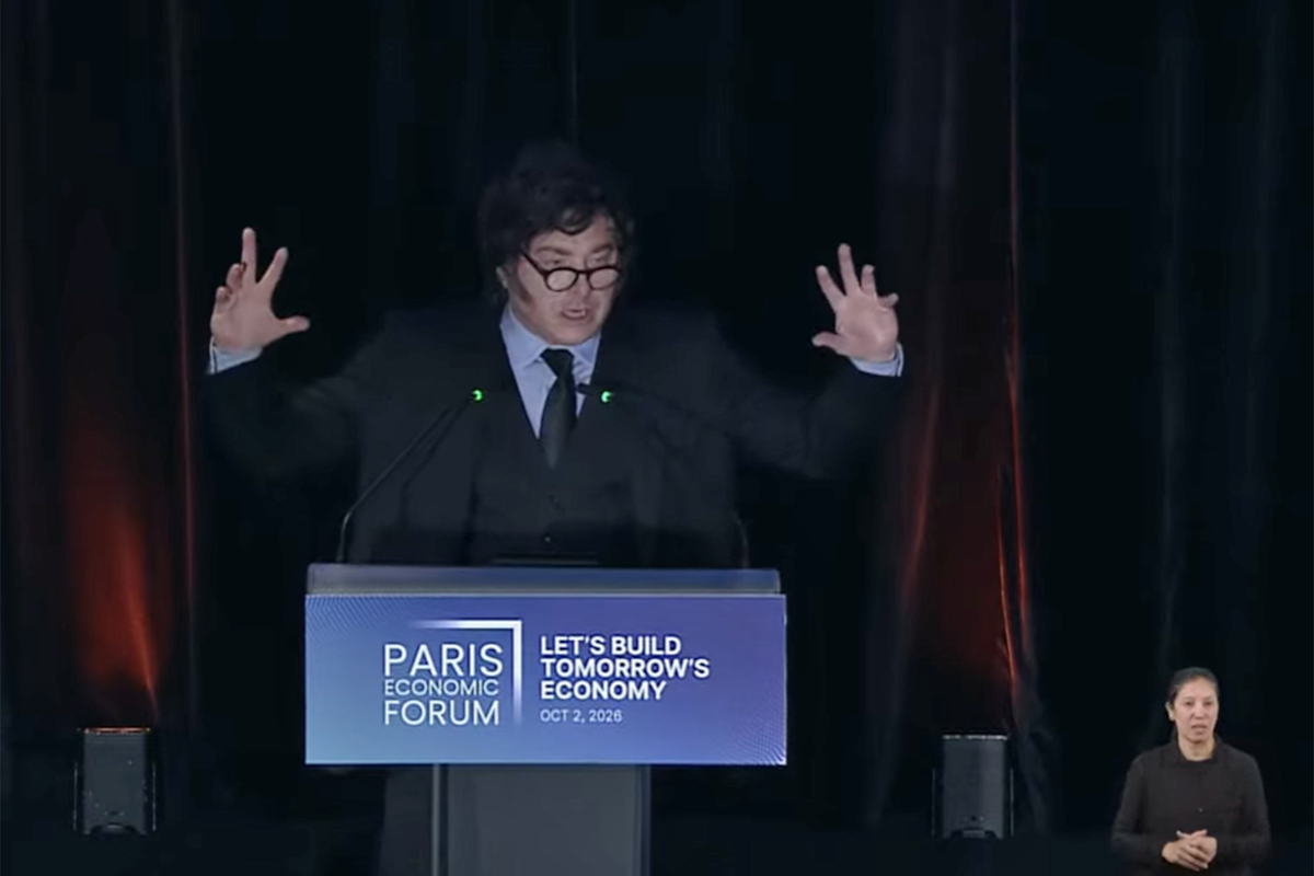 El Presidente Milei recibe el Premio del Foro Económico de París como "economista más influyente"