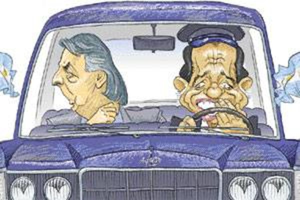 El presidente Néstor Kirchner y Carlos Menem