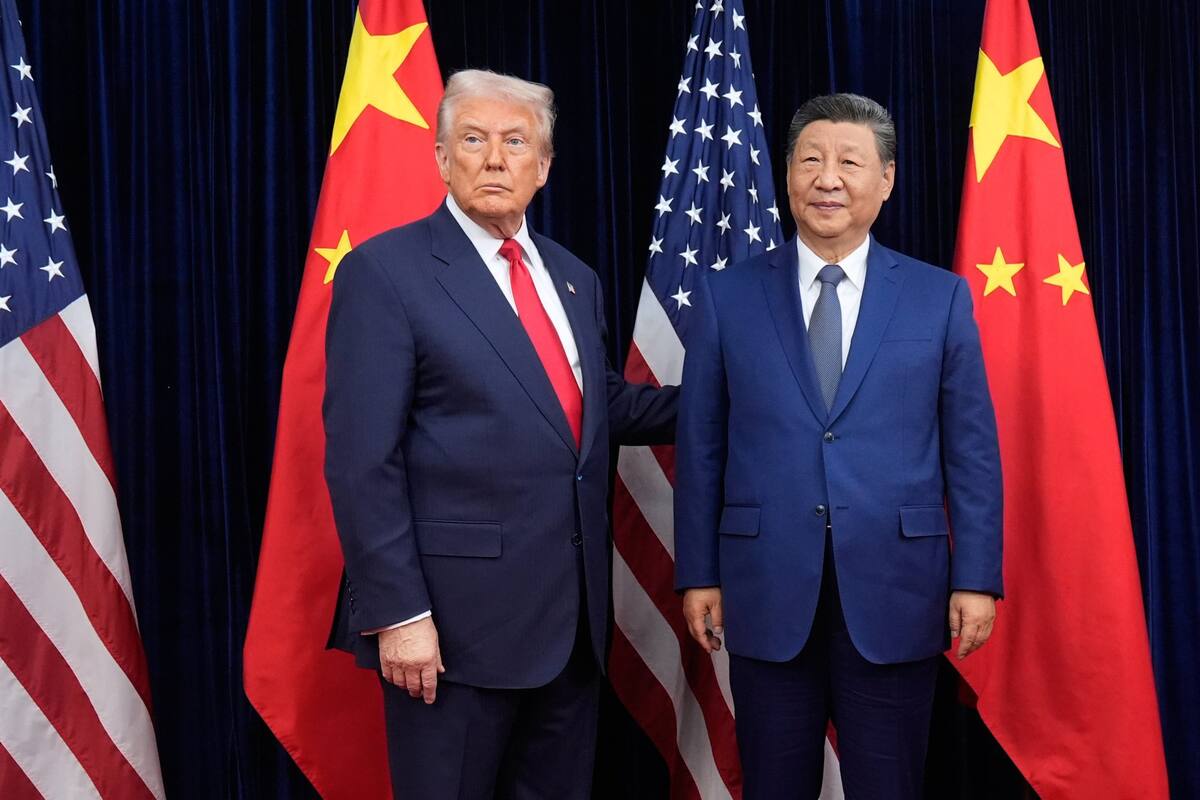 El presidente norteamericano, Donald Trump, con Xi Jinping, durante su encuentro a fines de octubre en Corea del Sur