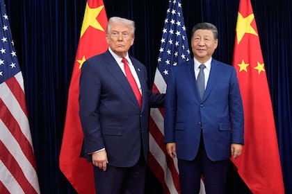 El presidente norteamericano, Donald Trump, con Xi Jinping, durante su encuentro a fines de octubre en Corea del Sur