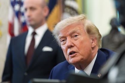 El presidente norteamericano, Donald Trump, en el Salón Oval