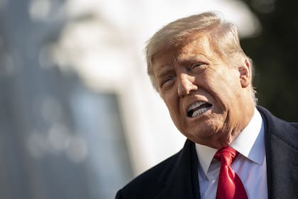 El presidente norteamericano Donald Trump habló con periodistas luego del ataque al Capitolio