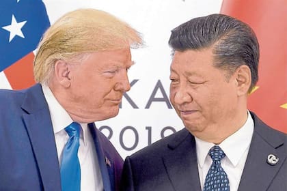 El presidente norteamericano Donald Trump y su par chino Xi Jinping