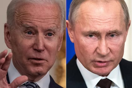 El presidente norteamericano Joe Biden y su par ruso Vladimir Putin