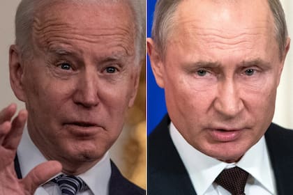 El presidente norteamericano Joe Biden y su par ruso Vladimir Putin