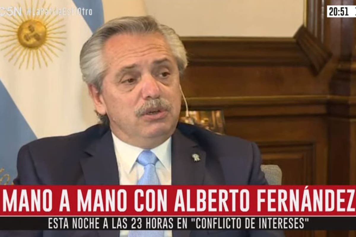 El Presidente participó de una entrevista en C5N