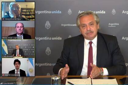 El presidente participó esta tarde del encuentro "Recomenzar la Argentina y la Patria Grande. Diálogo social para la igualdad", organizado por la Pastoral Social.
