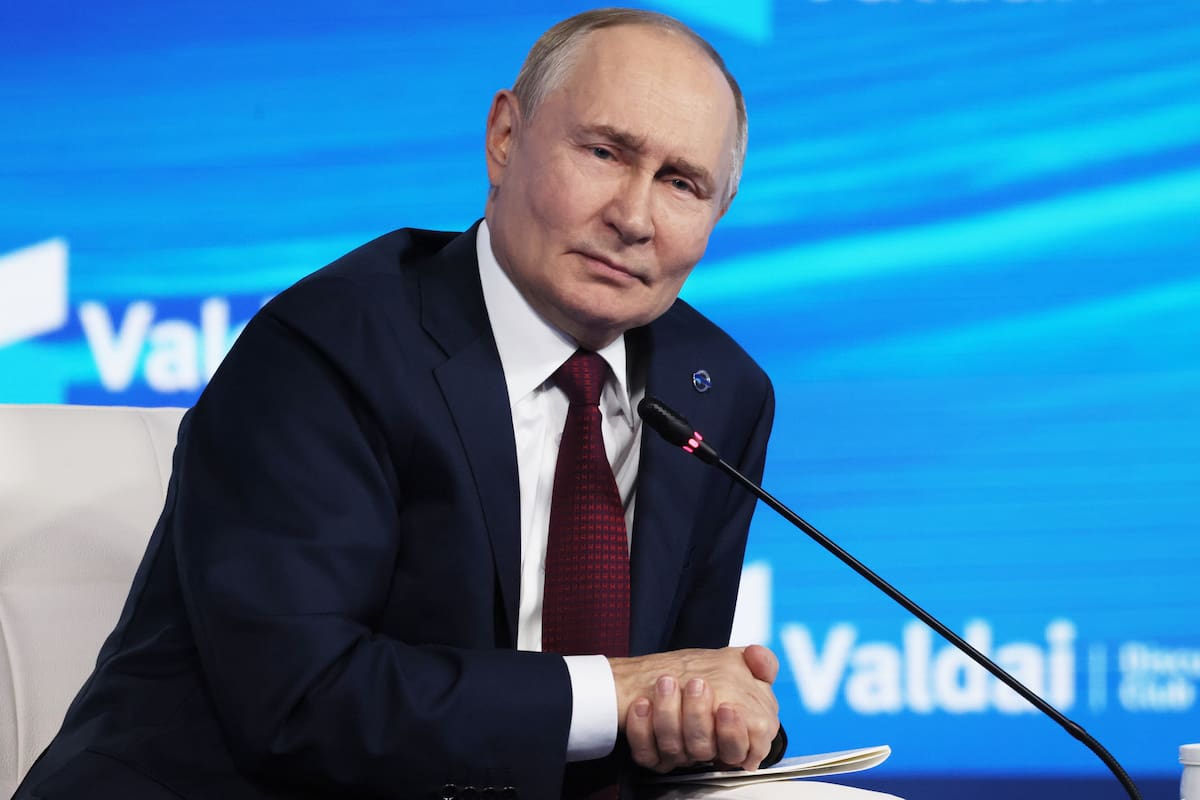 El presidente ruso, Vladímir Putin, durante una rueda de prensa en Sochi, a principios de octubre