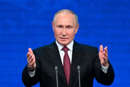El presidente ruso, Vladimir Putin, en un evento en el Kremlin, Moscú, este martes. (Grigory Sysoev, Sputnik, Kremlin Pool Photo via AP)