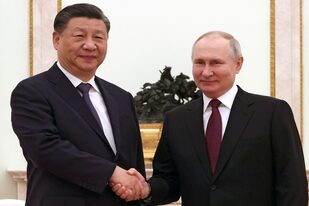 El presidente ruso, Vladímir Putin, se reúne con el presidente de China, Xi Jinping, en el Kremlin, en Moscú, el 20 de marzo de 2023.