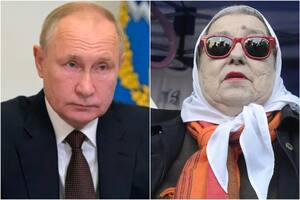 El presidente ruso, Vladimir Putin y la titular de Madres de Plaza de Mayo, Hebe de Bonafini, foco de una comparación de Luis Majul y Luis Novaresio (Foto: Archivo)