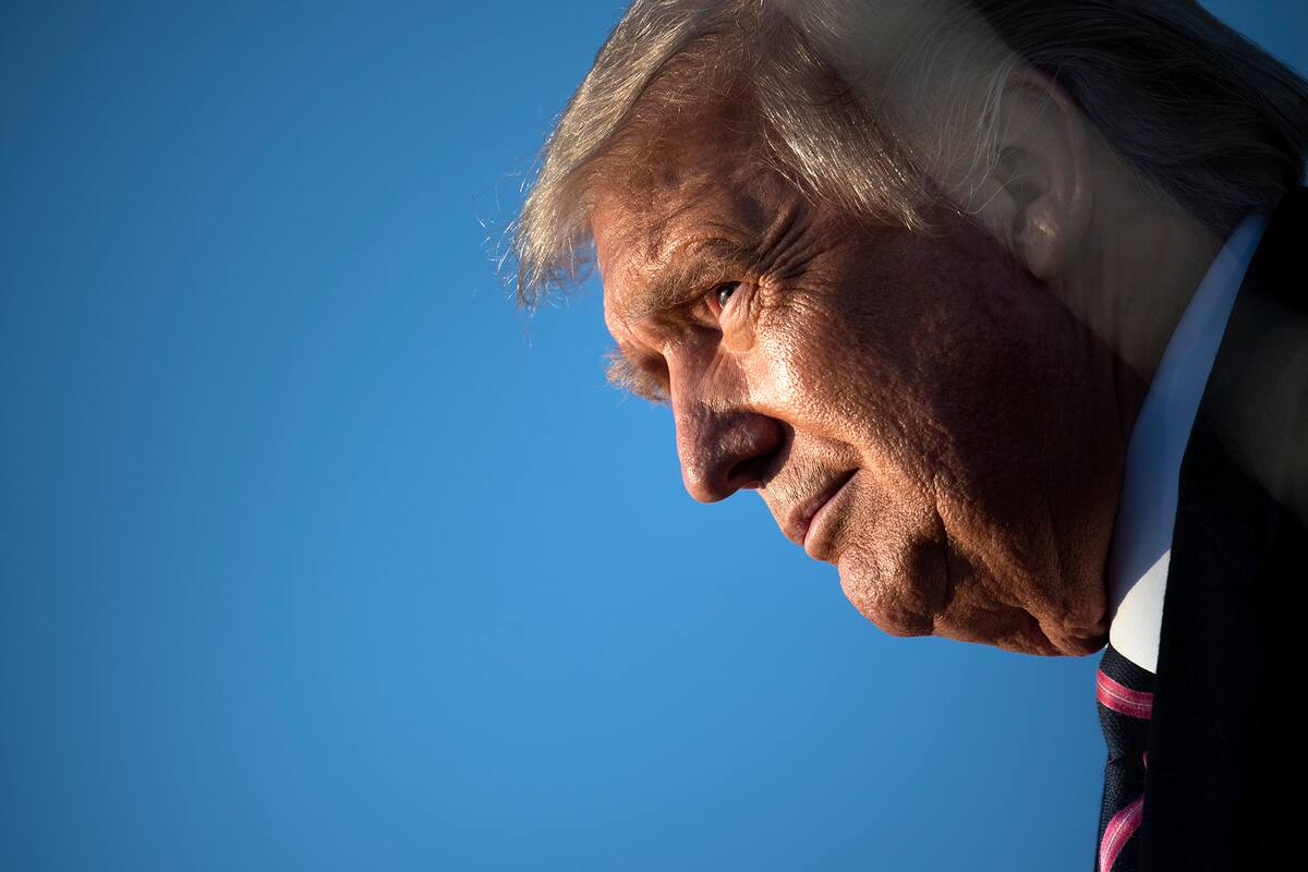 El presidente saliente de Estados Unidos Donald Trump