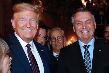 Donald Trump junto al presidente de Brasil, Jair Bolsonaro