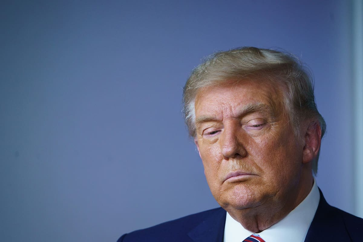 El presidente saliente de Estados Unidos Donald Trump