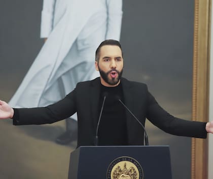El presidente salvadoreño Nayib Bukele, en enero de 2025
