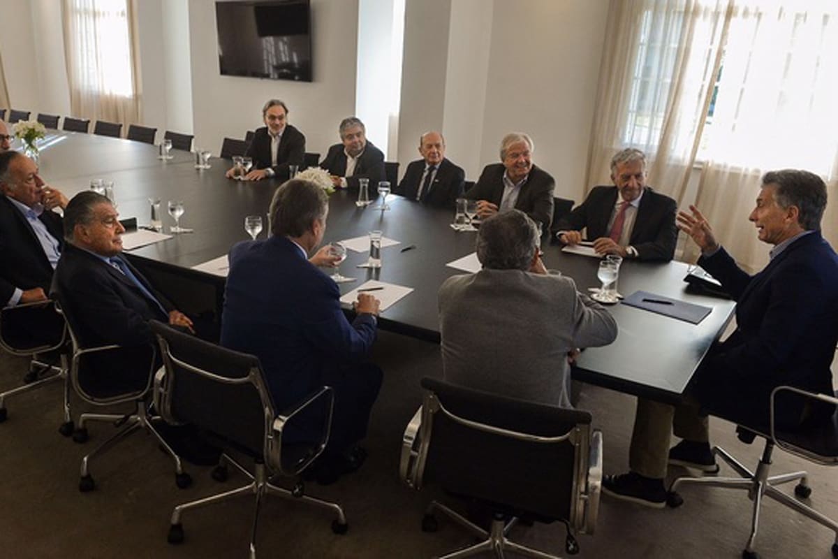 El presidente se reunió en la tarde de ayer con los empresarios