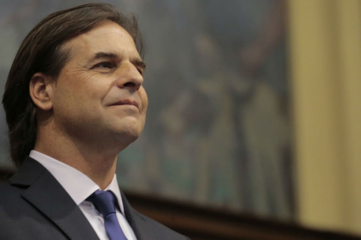 El presidente uruguayo, Luis Lacalle Pou