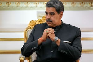 El presidente venezolano Nicolás Maduro, en el palacio presidencial de Miraflores en Caracas (AP/Ariana Cubillos)