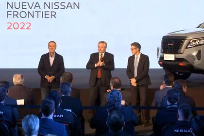 El presidente visitó la planta de la empresa Nissan Argentina en Santa Isabel, Córdoba