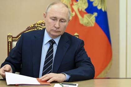 El presidente Vladimir Putin en el Kremlin