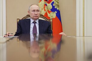 El presidente Vladimir Putin, en el Kremlin, en Moscú. (Gavriil GRIGOROV / SPUTNIK / AFP)