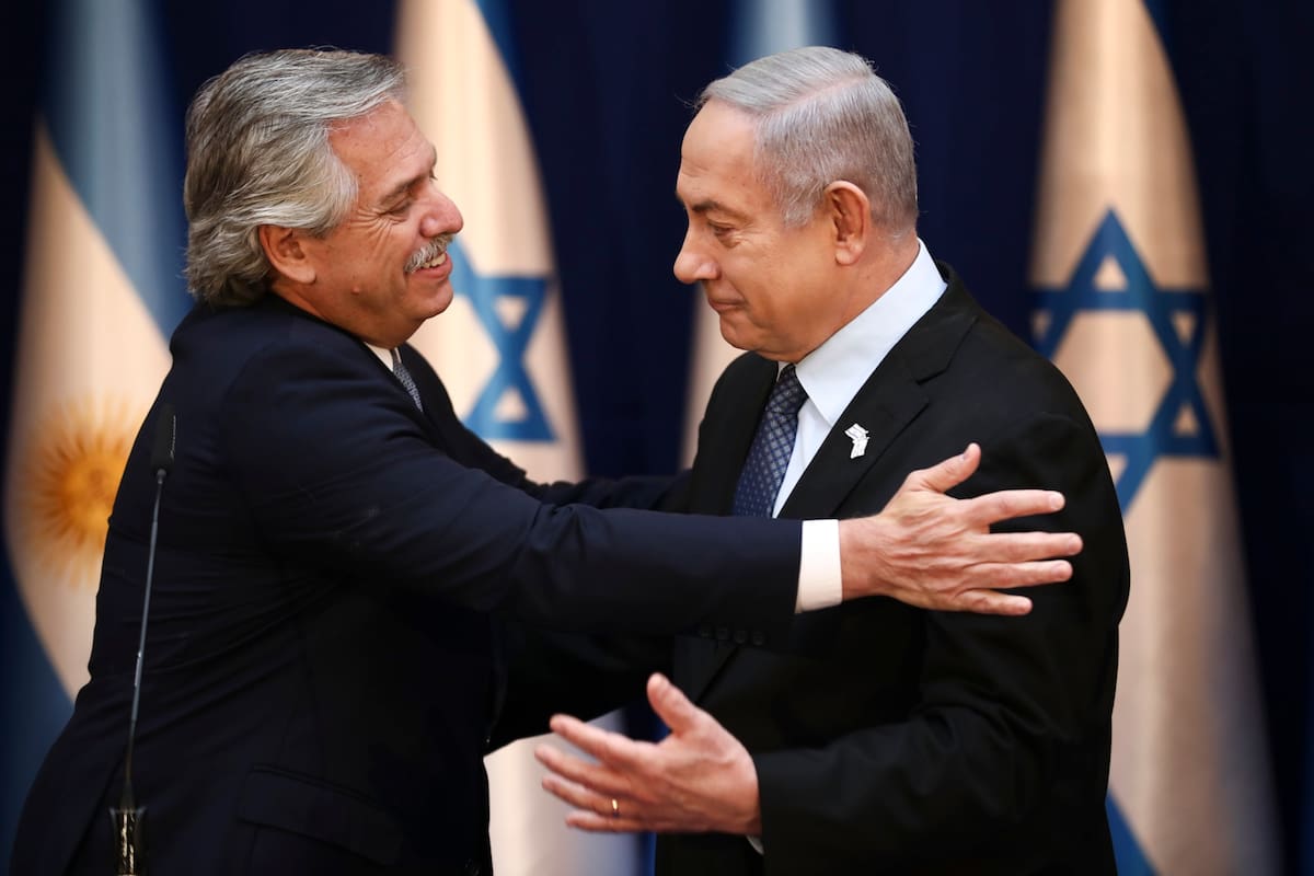 El presidente y el primer ministro israelí, Benjamin Netanyahu ofrecieron una declaración conjunta