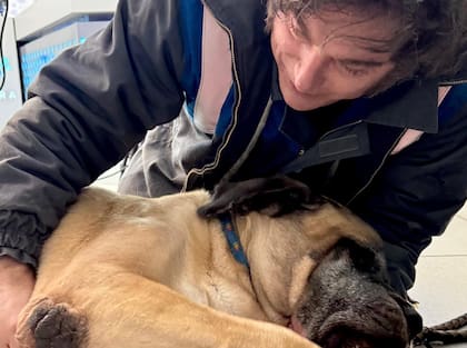 El Presidente y su perro Conan