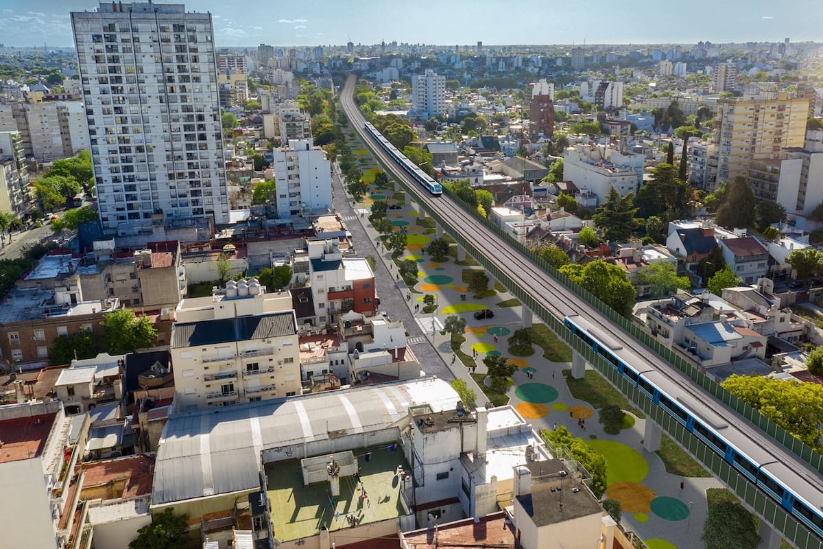 El presupuesto 2024 destina 36.237 millones de pesos para el inicio de obras del viaducto elevado del tren Sarmiento