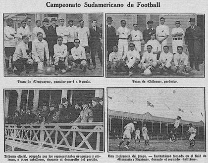 Postales de la goleada de Uruguay a Chile, en el primer partido