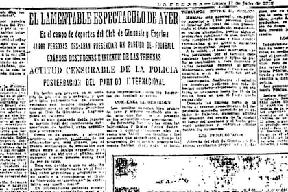 La Prensa habló de "lamentable espectáculo"