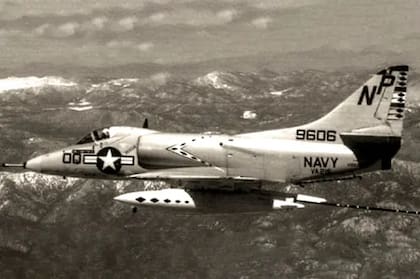El primer A-4C que compró Machado fue un avión que sirvió en la Marina de los Estados Unidos y combatió en Vietnam