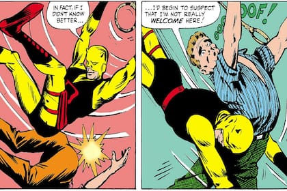 El primer Daredevil, de traje amarillo