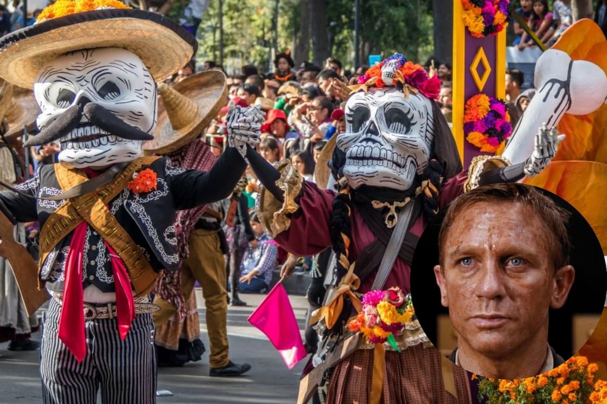 El primer Desfile de Día de Muertos en el Centro de la Ciudad de México con la ayuda de James Bond (Facebook/Aquí en MX/James Bond 007)