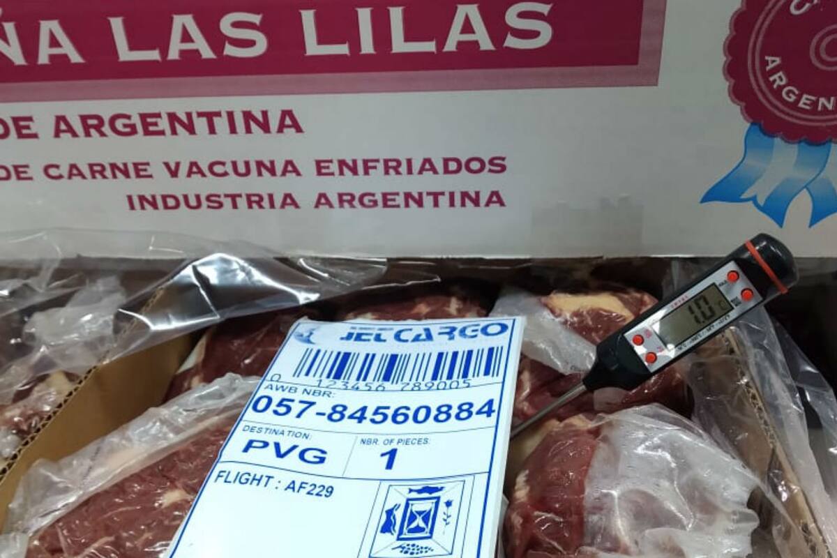 El primer envío fue a Shanghái