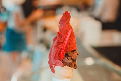 El primer helado digital se comercializa en la Argentina.