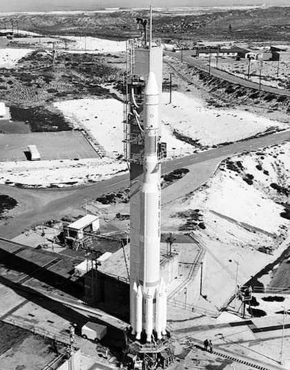 El primer Landsat fue lanzado en un cohete Delta en 1972