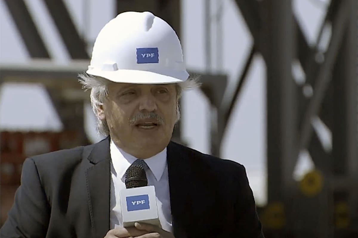 El primer mandatario presentó el Plan Gas en el yacimiento ubicado en Neuquén