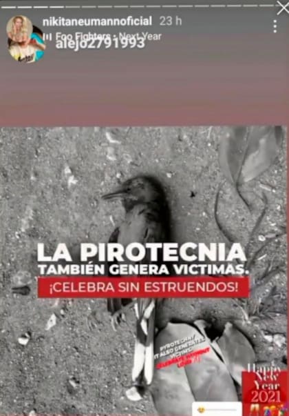 El primer mensaje de Nicole en Instagram