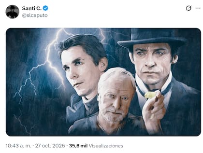 El primer mensaje de Santiago Caputo: una imagen de la película The Prestige