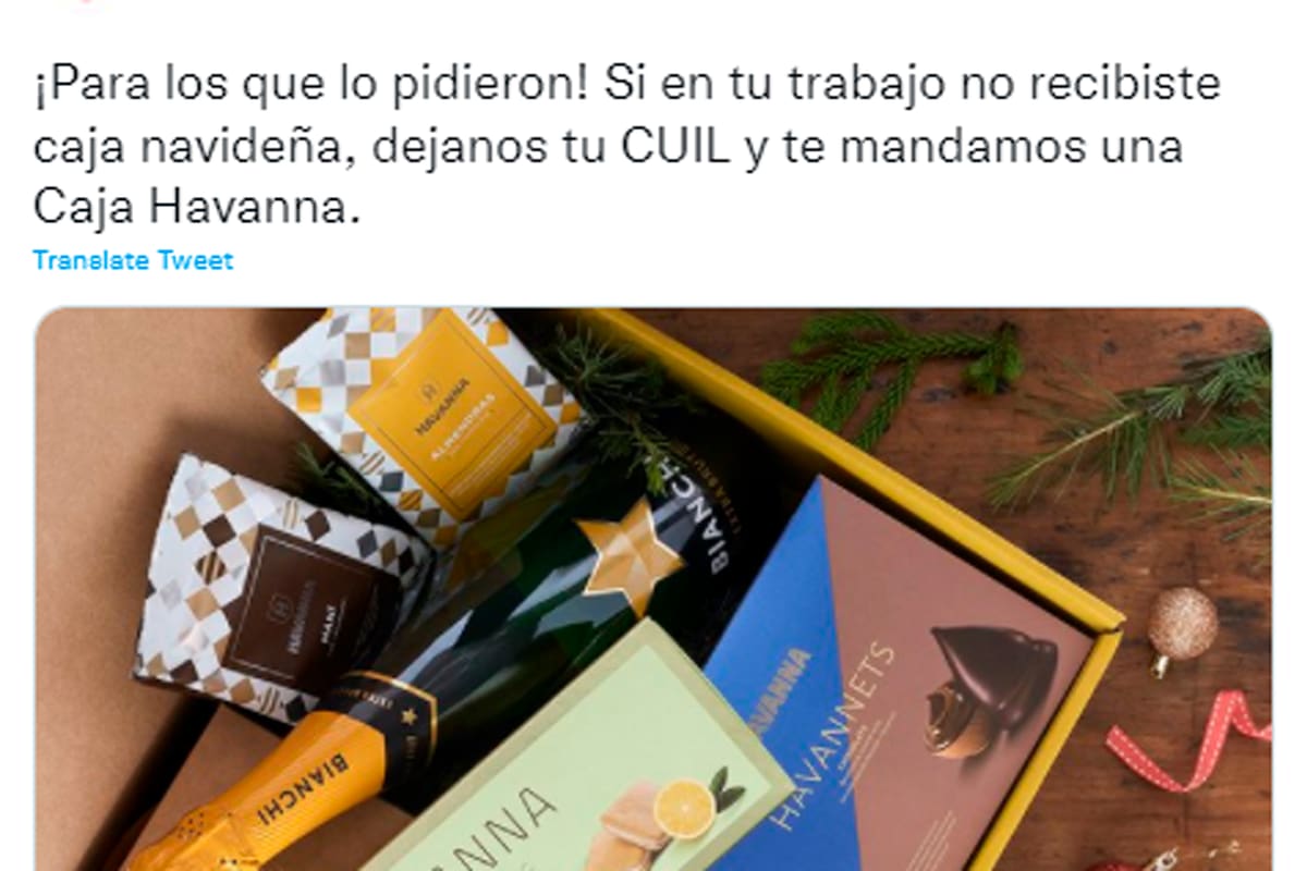 El primer mensaje que generó una catarata de reacciones.